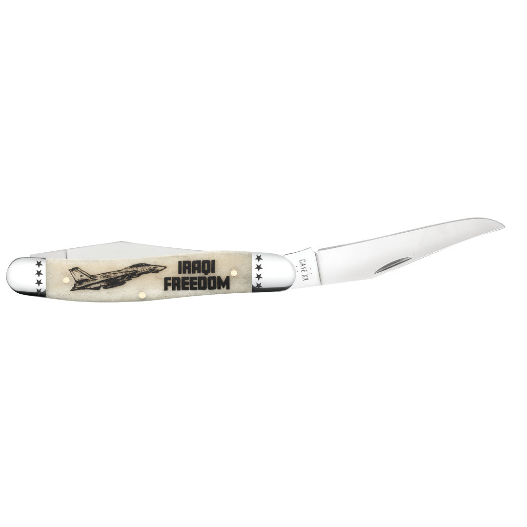 Case® | War Series Iraqi Freedom Smooth Natural Bone Muskrat
