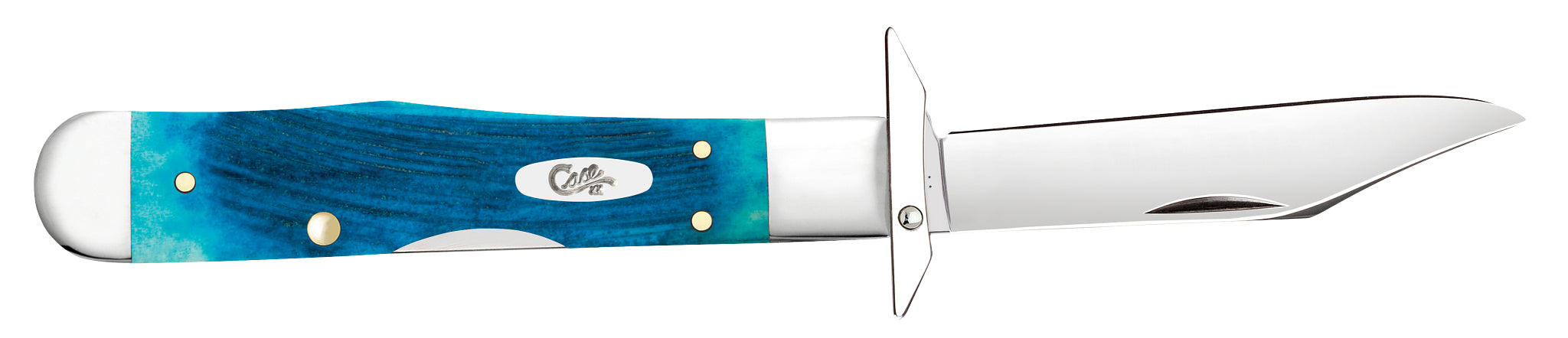 Case® | Sawcut Jigged Caribbean Blue Bone Cheetah® Cub
