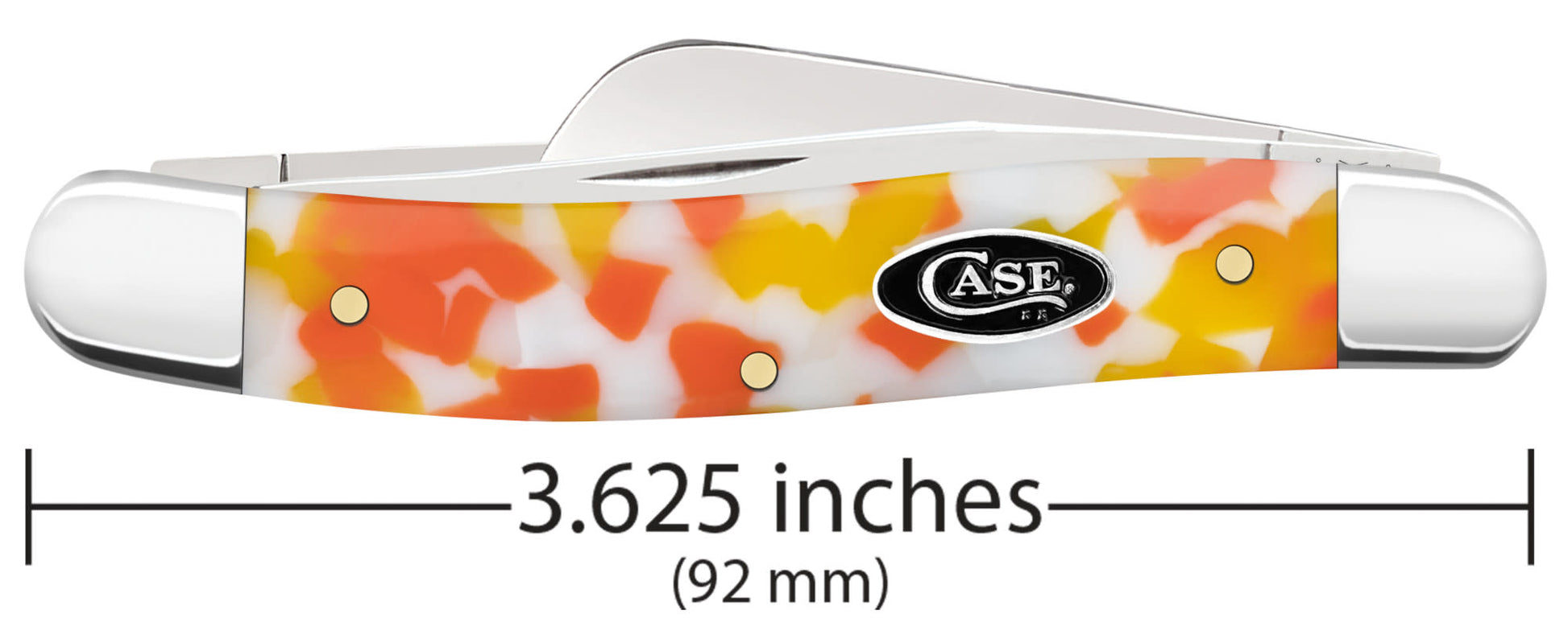 Smooth Candy Corn Kirinite® Medium Stockman dimensions.