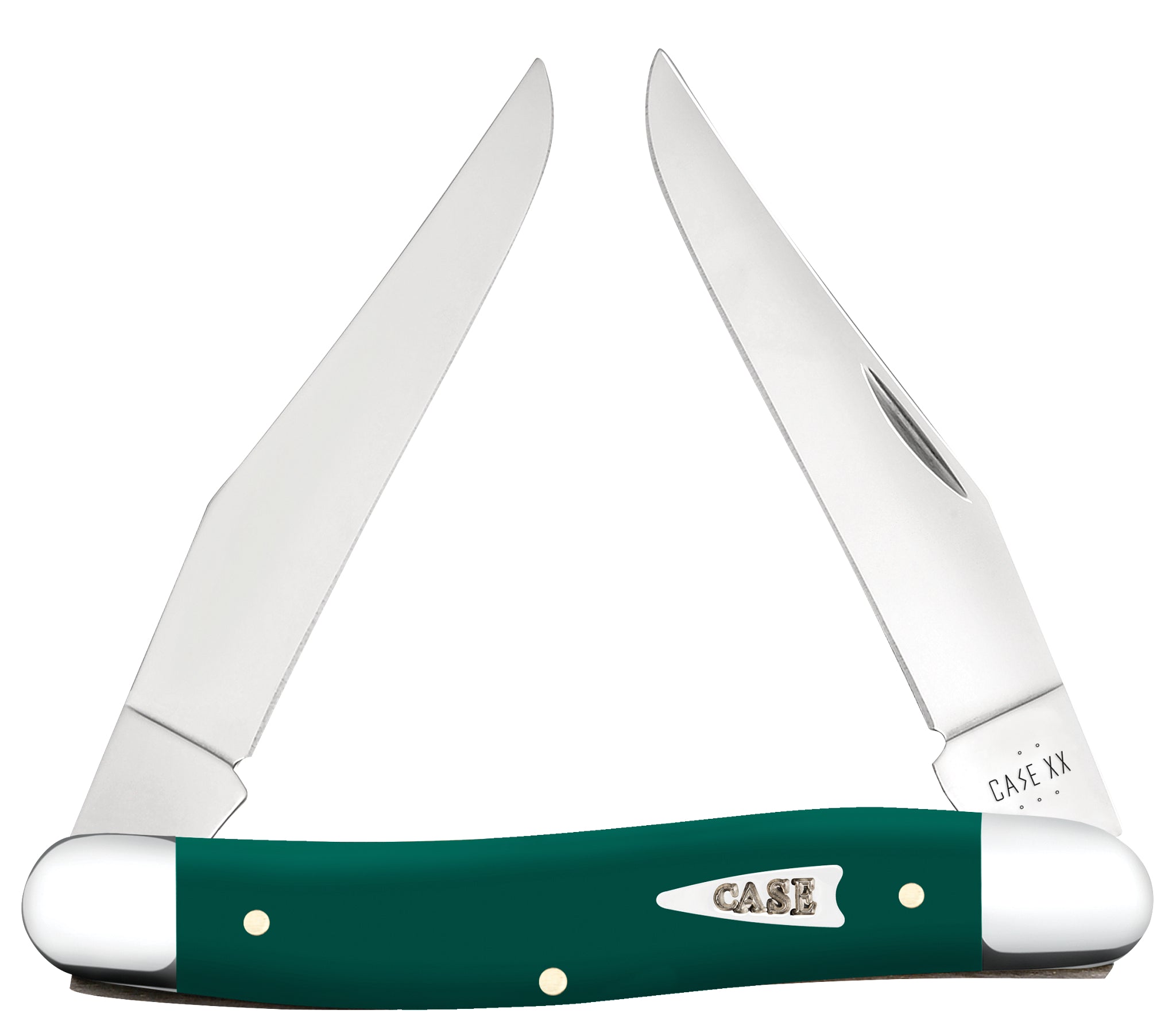 Case® | Smooth Spruce Green Synthetic Muskrat – caseknives.com