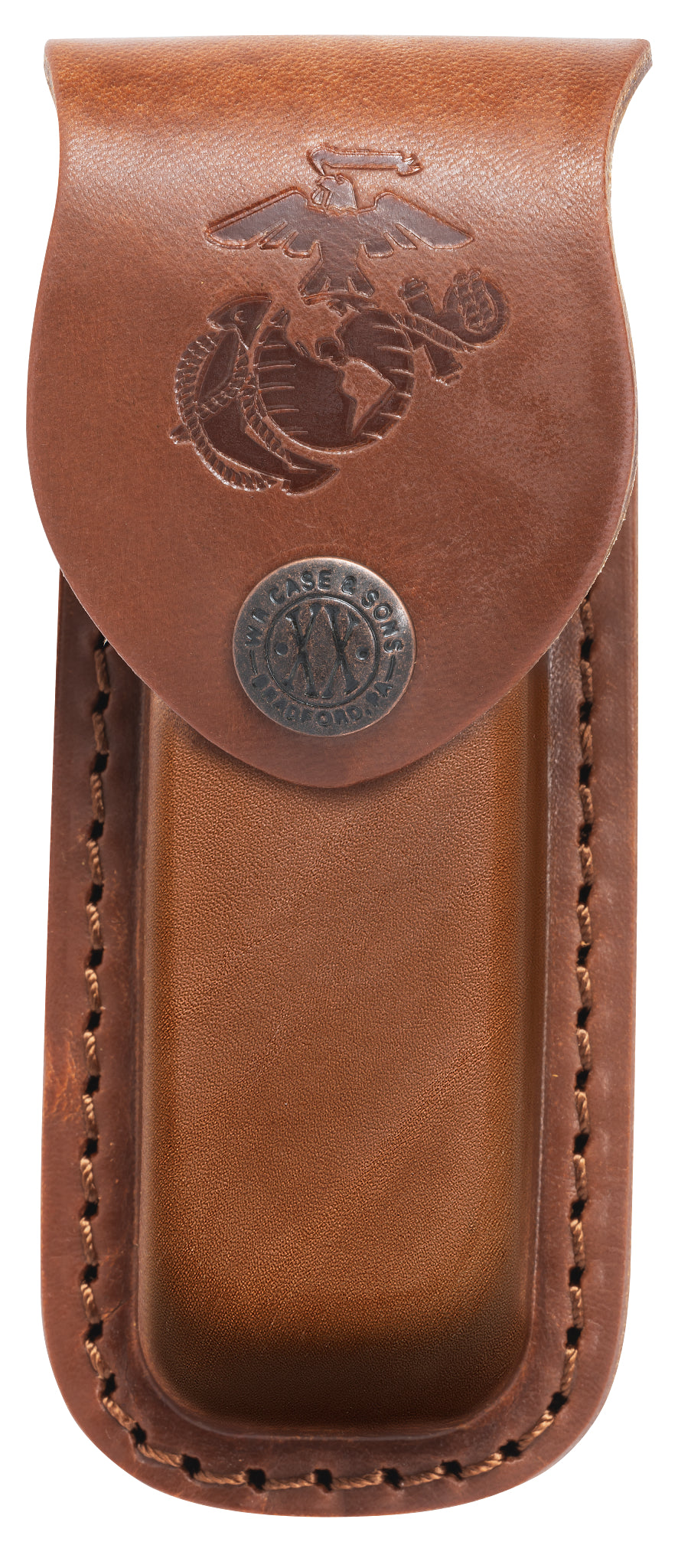 USMC® Brown Leather Medium SheathUSMC® Brown Leather Medium Sheath