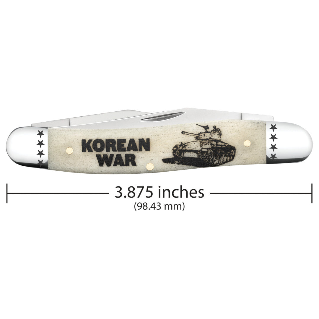 War Series - Korean War - Smooth Natural Bone Muskrat Dimensions