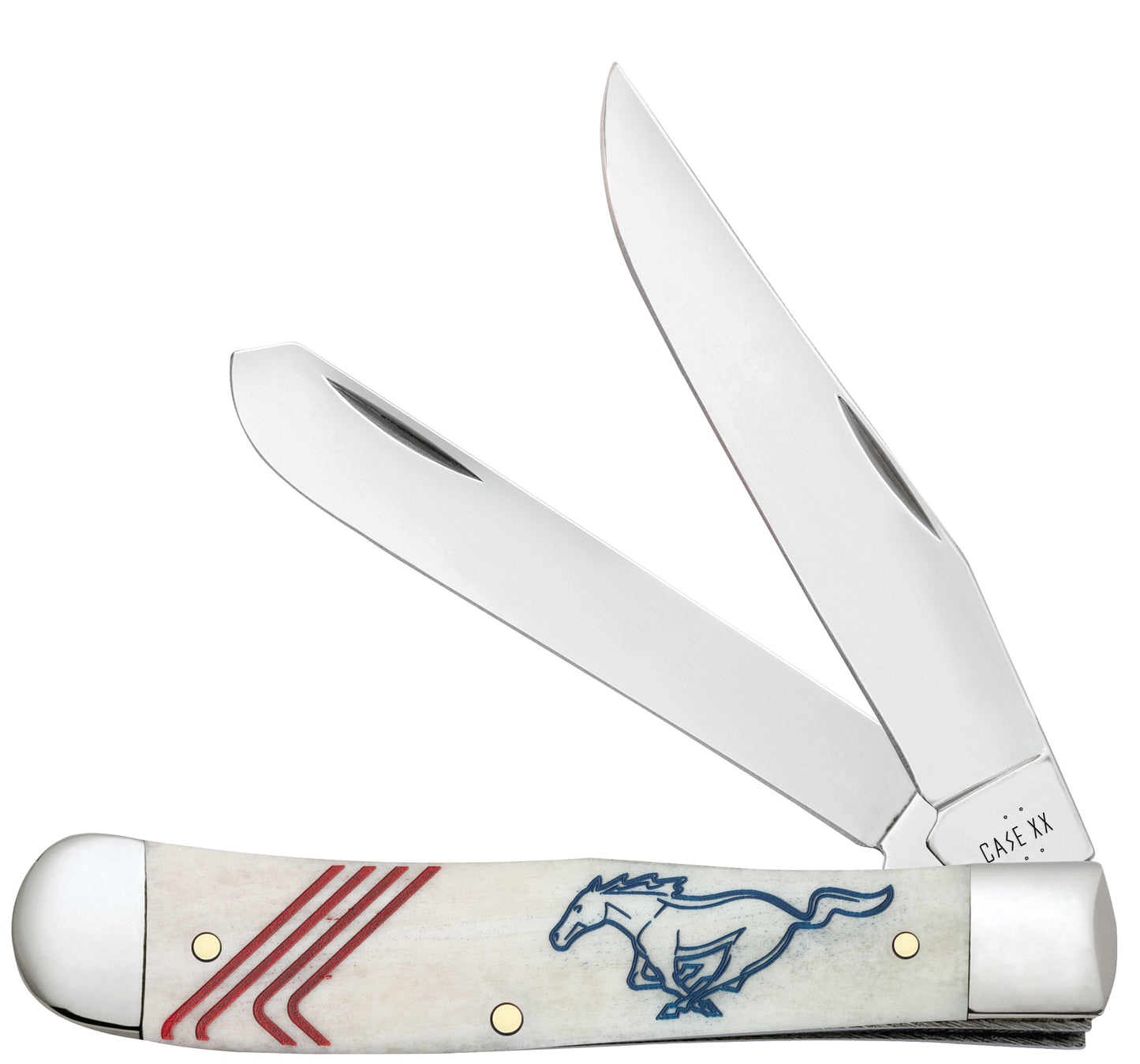 Ford Embellished Smooth Natural Bone Trapper Gift Set  Front View