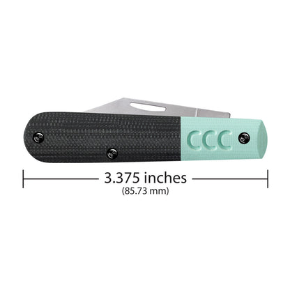 CCC® Black and Teal G-10 Crossroads Barlow
Dimensions