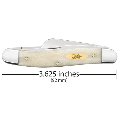Smooth Natural Bone Medium Stockman - Brass Bomb Shield Dimensions