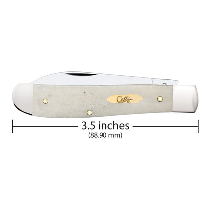 Smooth Natural Bone Mini Trapper - Brass Bomb Shield Dimensions