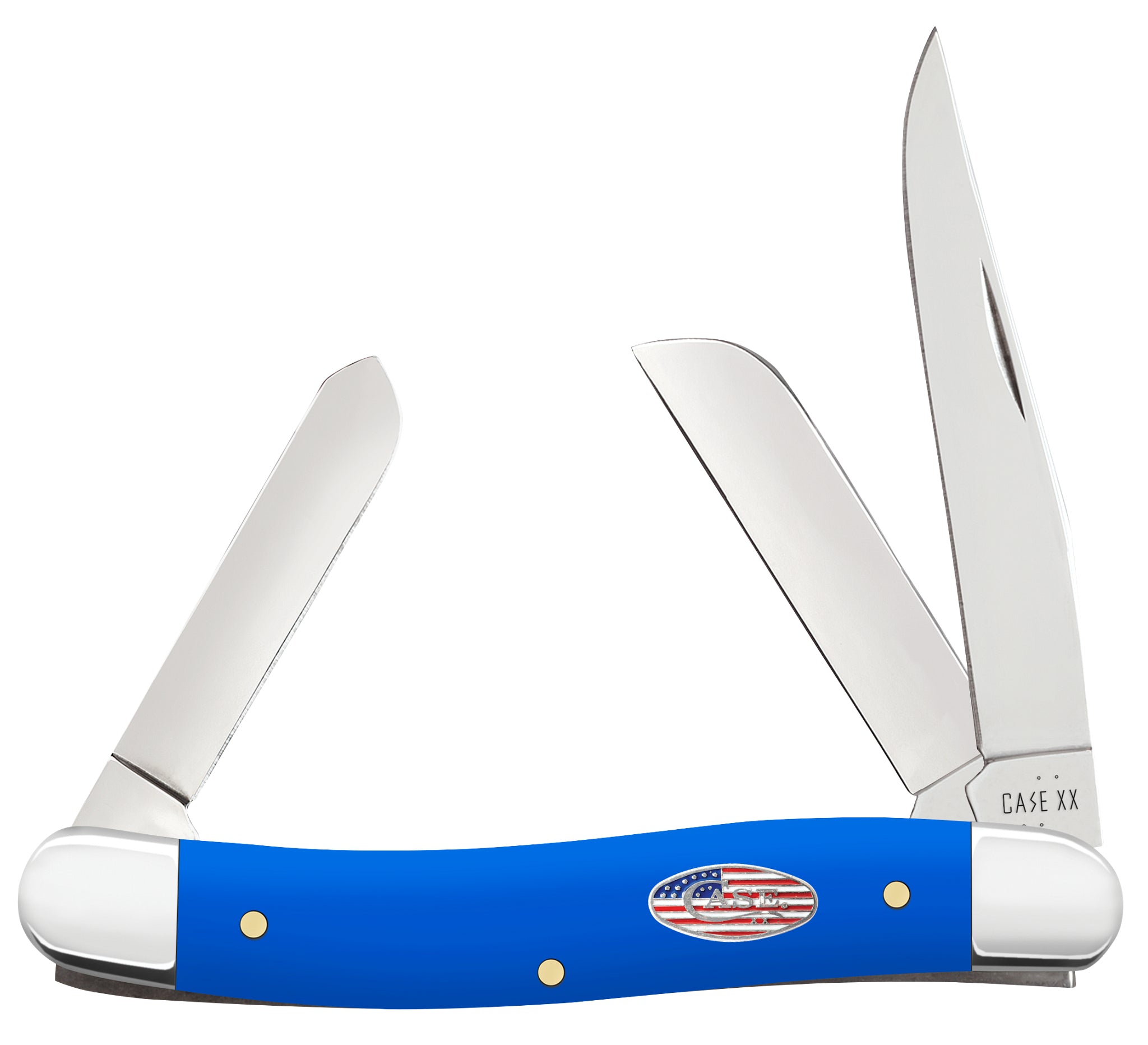 Case® | Royal Blue Synthetic Smooth Medium Stockman – caseknives.com