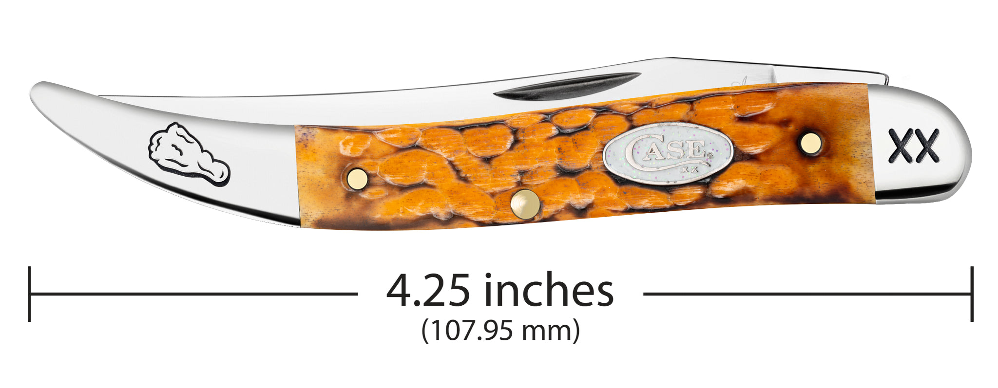 Case® | Case Chicken Wing: Jigged Burnt Persimmon Orange Bone