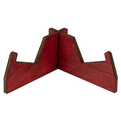 Back shot of Red Wooden Knife Stand