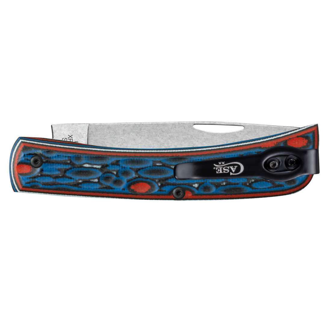 Crossroads™ Fossil Jig Sonic Blast Multi Cut w/ Current Red G-10 XR Sod Buster® Jr Closed