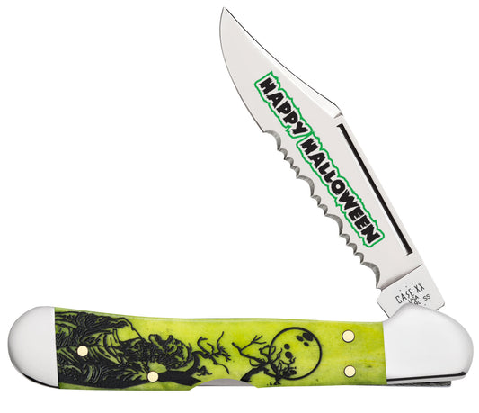 Halloween Smooth Lime Green Bone Mini CopperLock® Front View