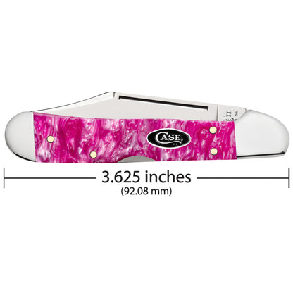 Smooth Pink Crackle Kirinite® Mini Copperlock® Dimensions