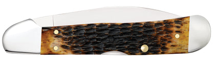 Rogers Jigged Burnt Amber Bone CS CopperLock® Closed