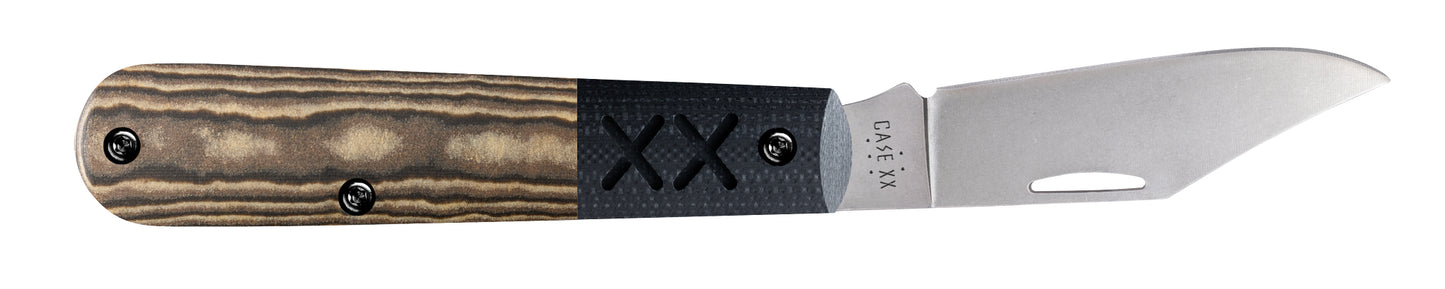 Crossroads Smooth Black & Tan Richlite® w/Black G-10 XR Barlow Open