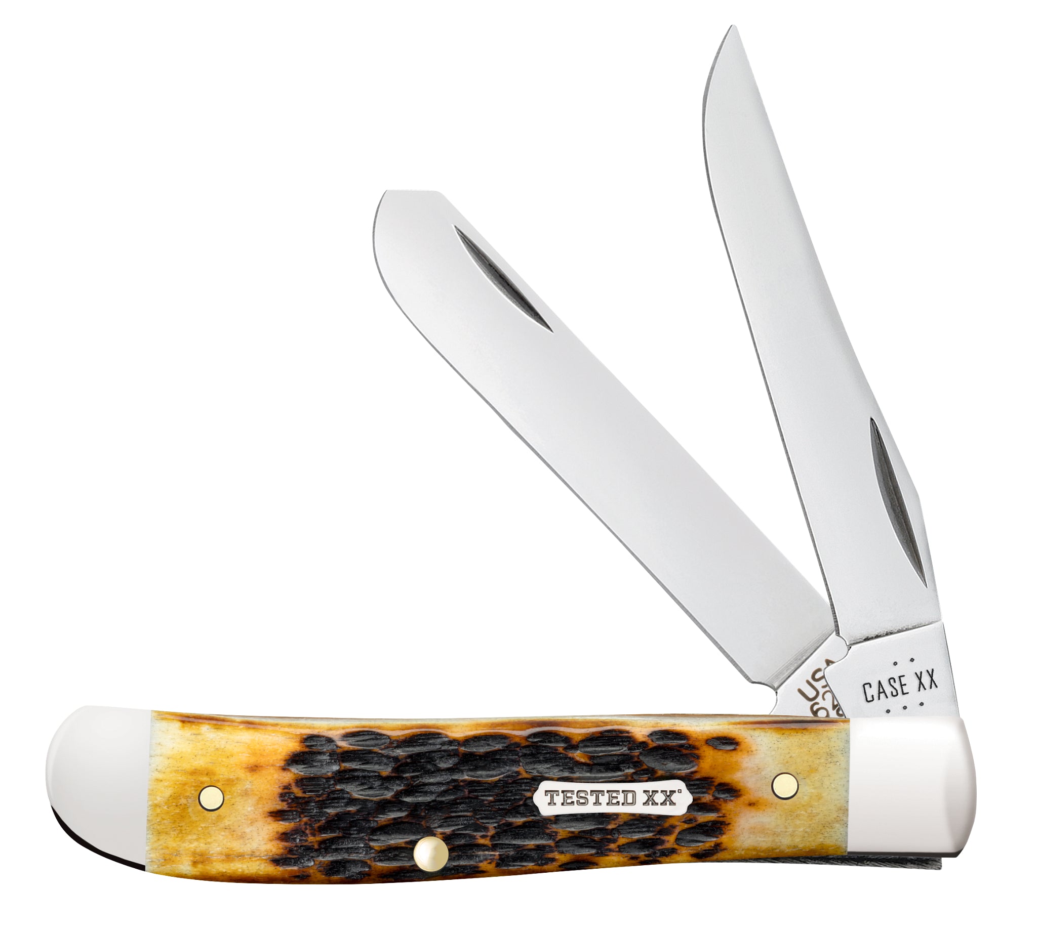 Case® | Rogers Jig Burnt Amber Bone CS Mini Trapper – caseknives.com