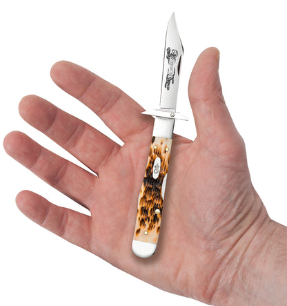 Vault - Peach Seed Jigged Amber Bone SS Cheetah® Cub in Hand
