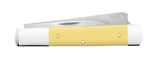Smooth Yellow Synthetic Razor Closed