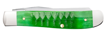 Gator Jigged Bright Green Bone Mini Trapper Closed