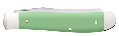 Smooth Mint Green Synthetic Mini Trapper Closed