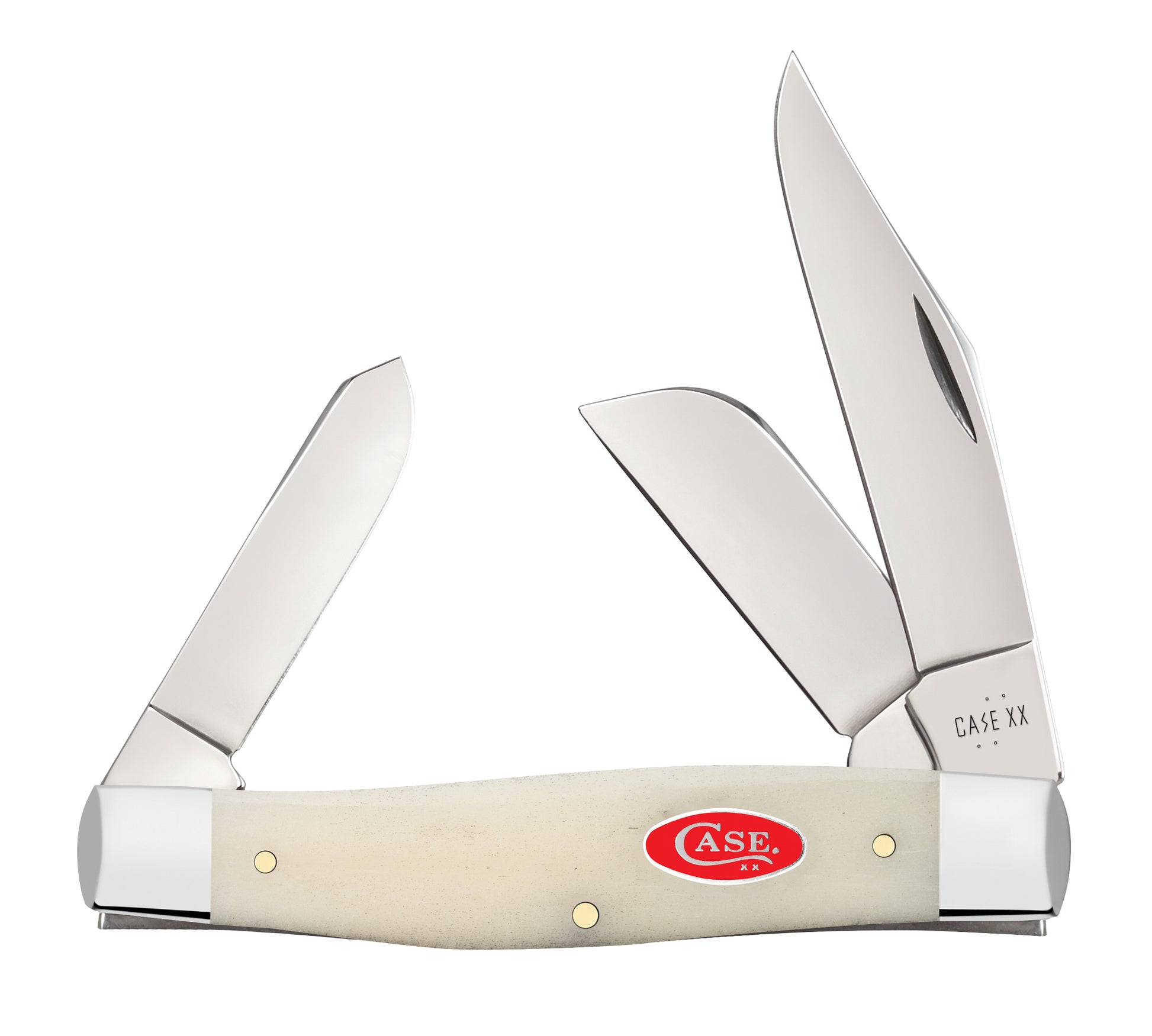 Smooth Natural Bone Large Stockman Front View