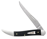 Smooth Black Micarta® Medium Texas Toothpick Knife Front View