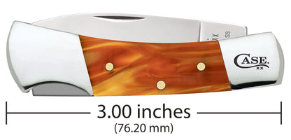 Smooth Copper Kirinite® Lockback dimensions.