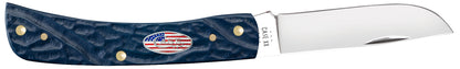 Jigged Navy Blue Synthetic Sod Buster® Jr - Stars & Stripes Shield Open