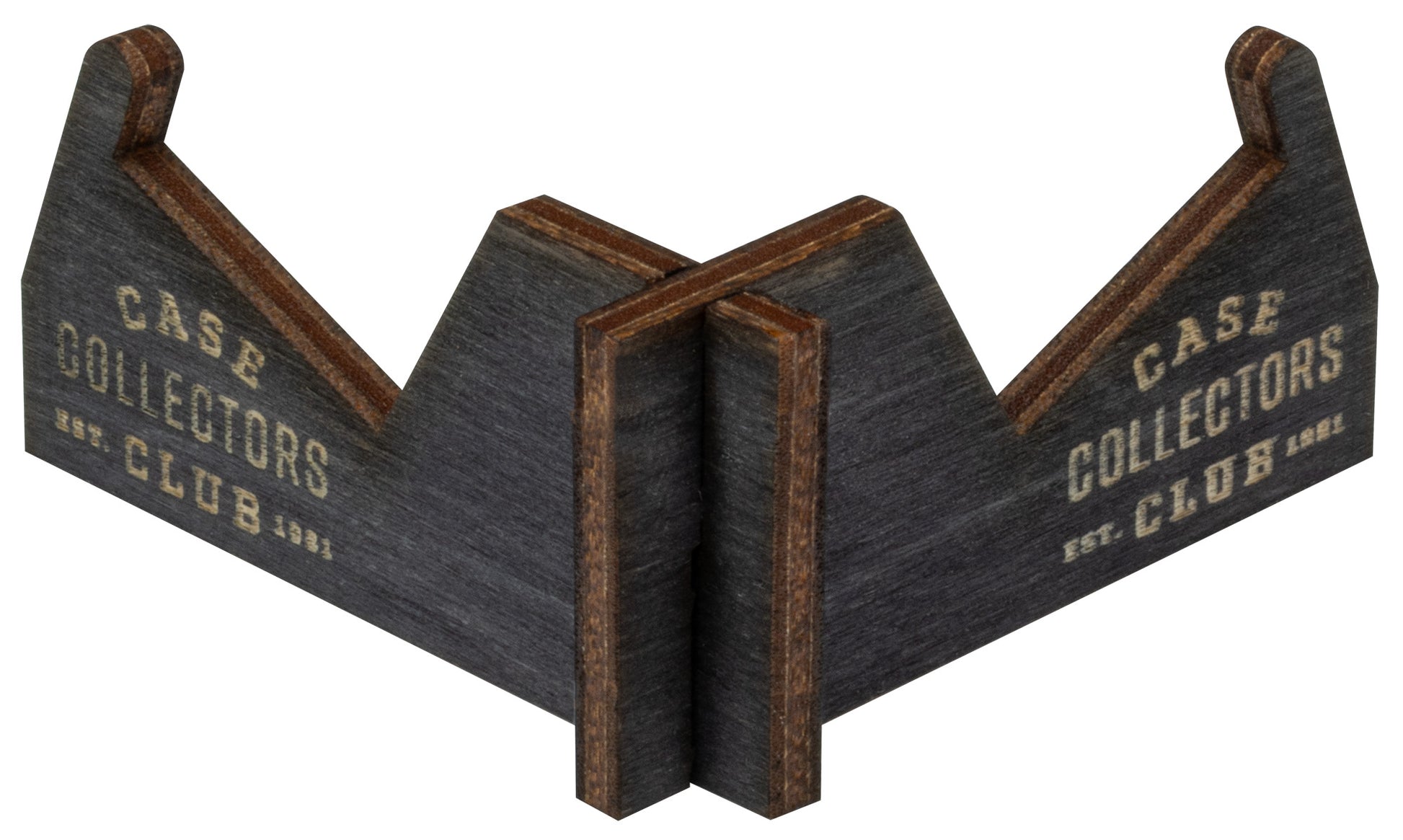 Front shot of CCC® Black Wooden Knife Stands
