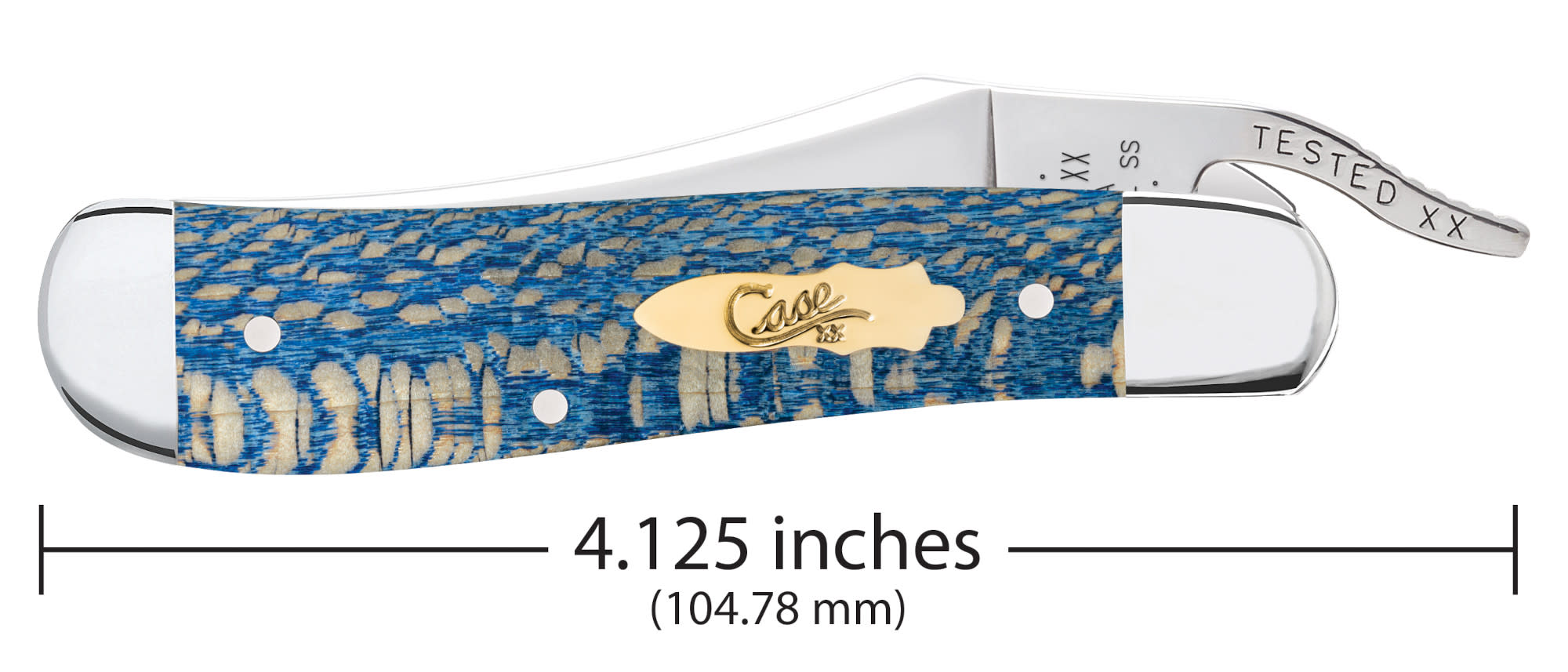 Case® | Smooth Blue Sycamore Wood RussLock® – caseknives.com