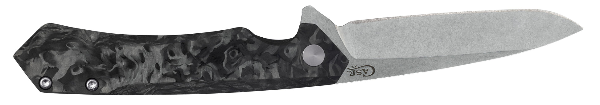 Black Marbled Carbon Fiber Kinzua® Open (Front)