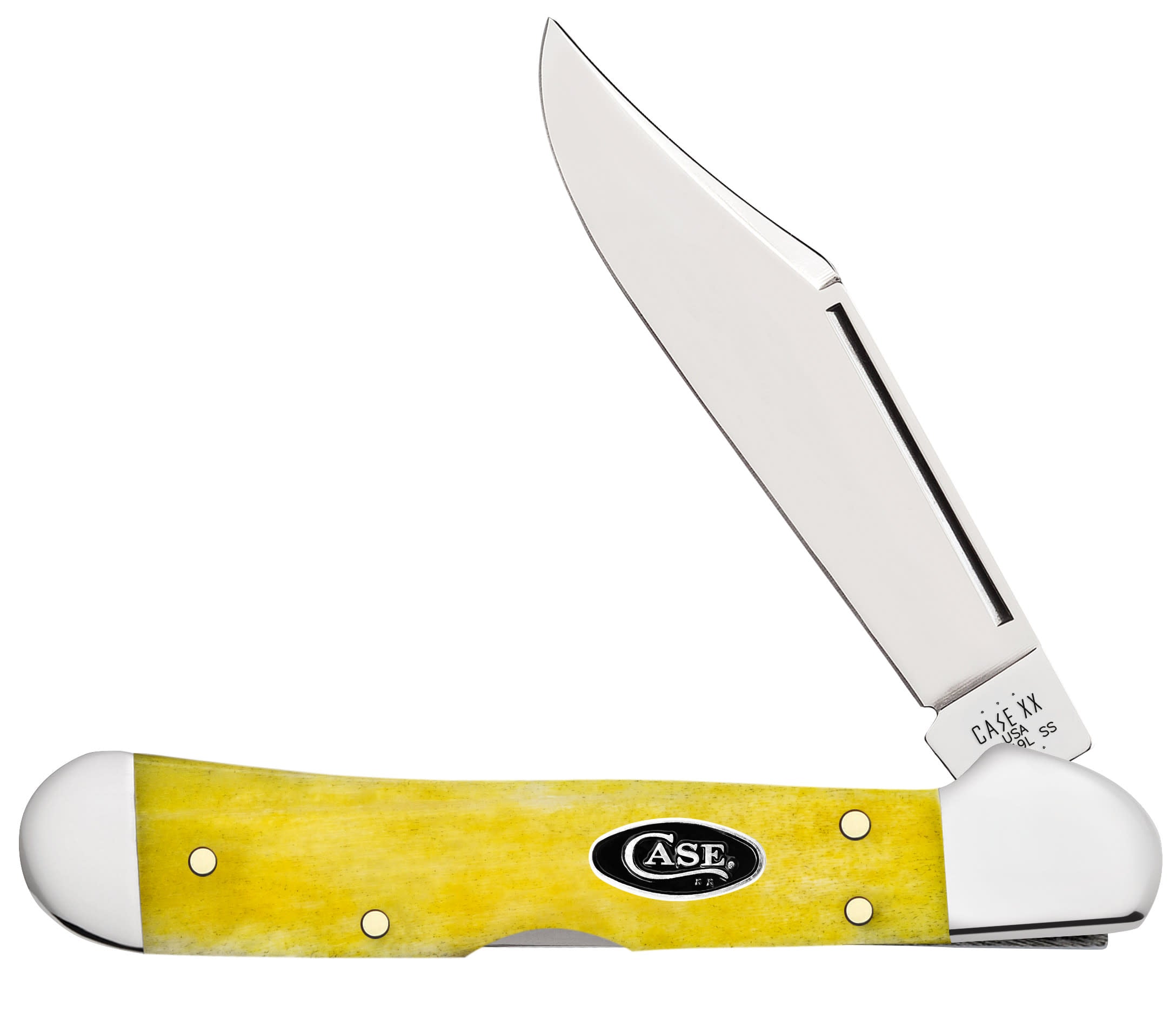 W. R. Case & Sons Cutlery Co Smooth Yellow Synthetic Fishing