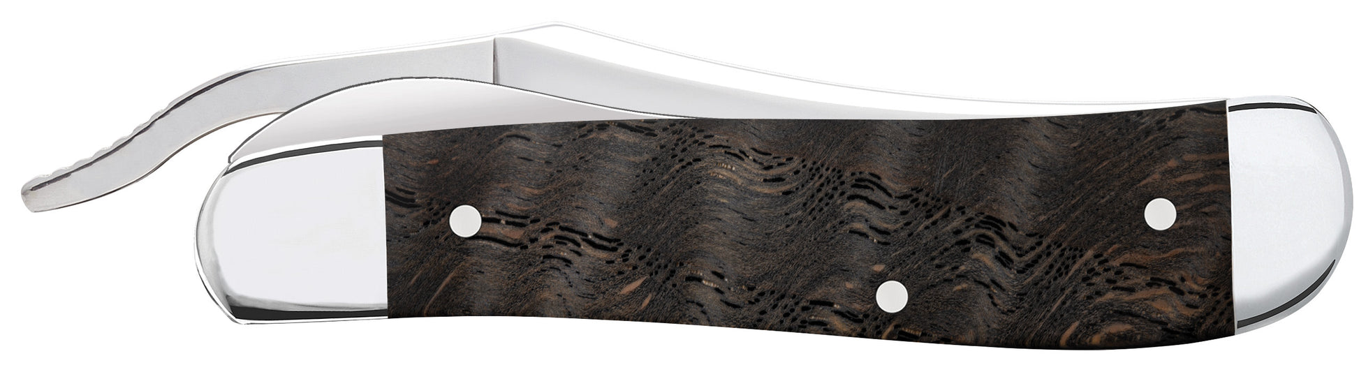 Smooth Black Curly Oak Wood RussLock® Closed