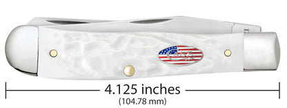 Jigged Rough White Synthetic Trapper Dimensions