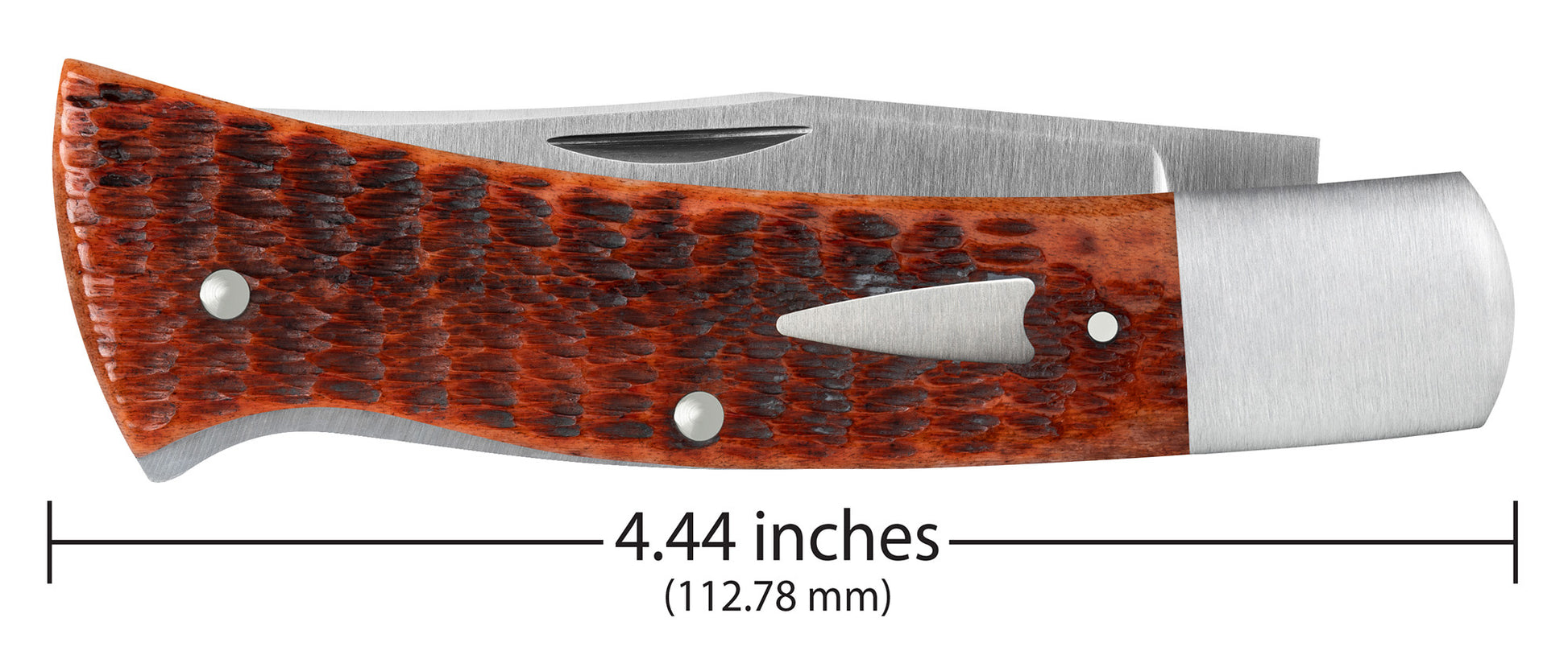 Bill Ruple x Case Axe Handle™ Chestnut Bone dimensions.