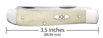 Smooth Natural Bone Mini Trapper Dimensions