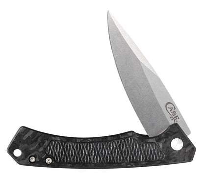 Black Marbled Carbon Fiber Marilla® Front View