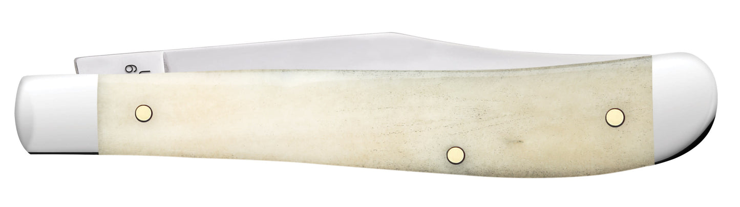 Smooth Natural Bone Slimline Trapper Closed