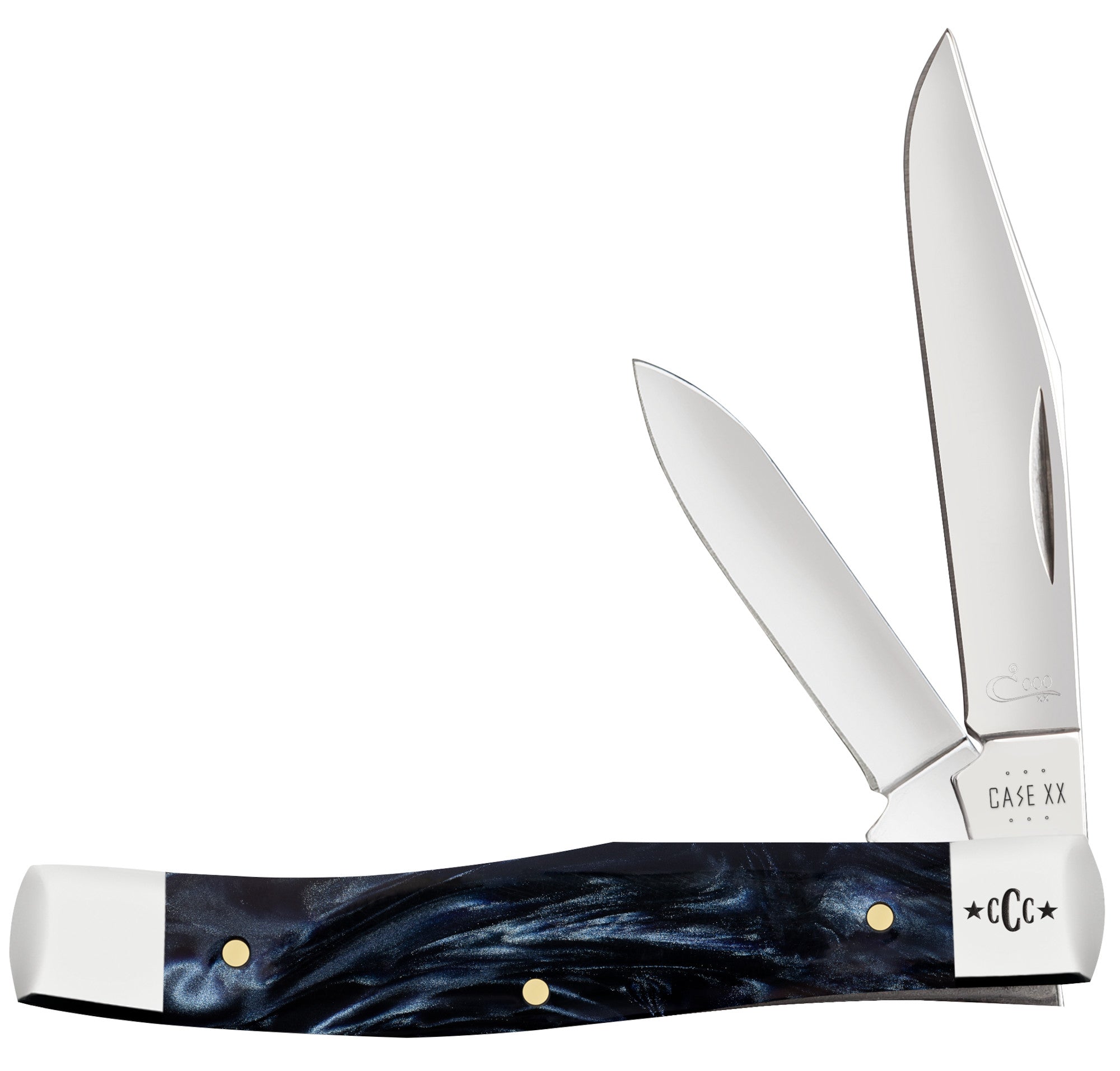 CCC® | Smooth Blue Smoke Kirinite® Medium Texas Jack – caseknives.com