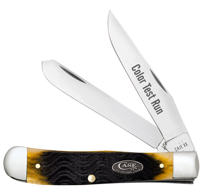 Front view of CCC® Color Test Run Platts Jigged Olive Green Bone Trapper