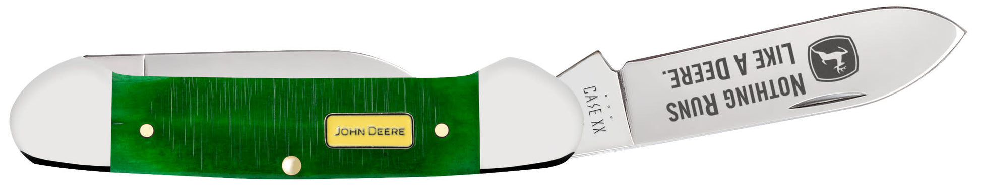 John Deere Sawcut Jig Green Bone Canoe open.