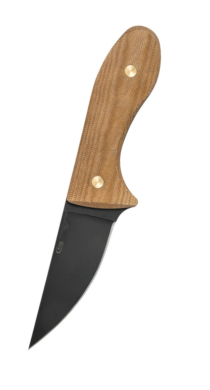 Laramy Miller Smooth Natural Micarta® Sasquatch Skinner Front View