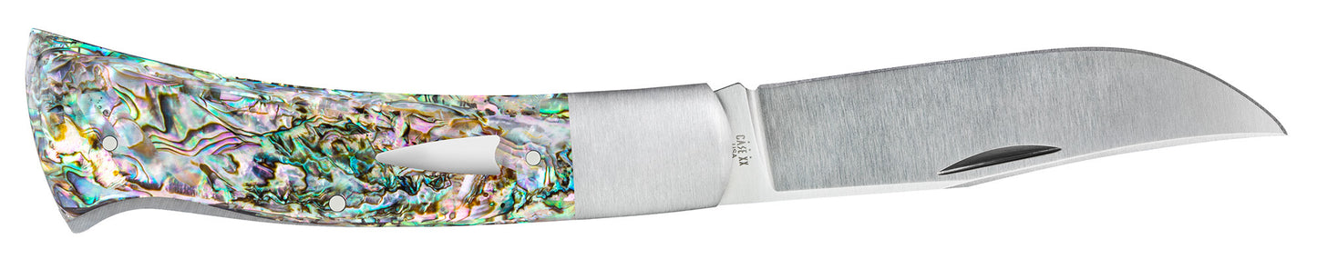 Bill Ruple x Case Axe Handle™ Abalone open.