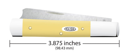 Smooth Yellow Synthetic Razor Dimensions