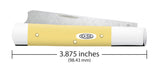 Smooth Yellow Synthetic Razor Dimensions