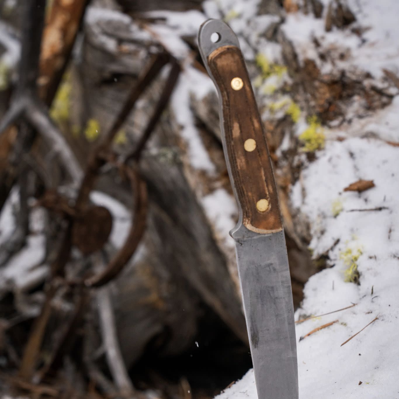 Roland Welker Smooth Natural Micarta® 100 Outdoors