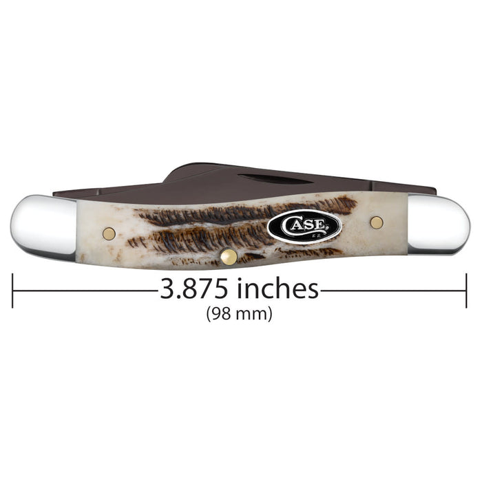 Case Antique Smooth Bone Large Stockman Pocket Knife (Fluted Bolsters) -  Smoky Mountain Knife Works
