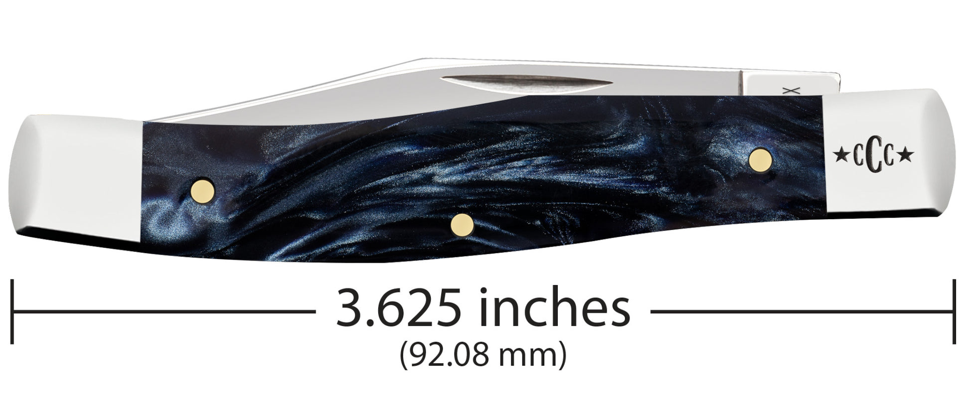 Smooth Blue Smoke Kirinite® Medium Texas Jack Dimensions