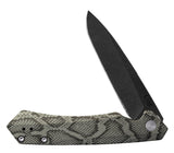 Embellished OD Green Anodized Aluminum Kinzua® with Spear Blade Front View