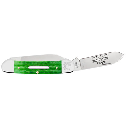 CCC® Pocket Worn® Bright Green Bone Canoe closed
