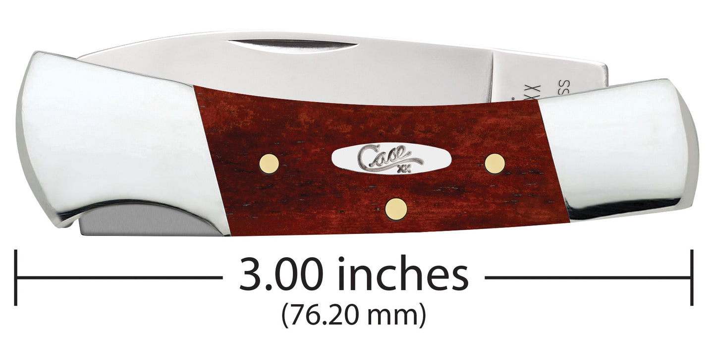 Smooth Chestnut Bone Lockback Dimensions